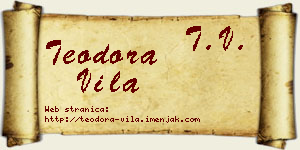 Teodora Vila vizit kartica